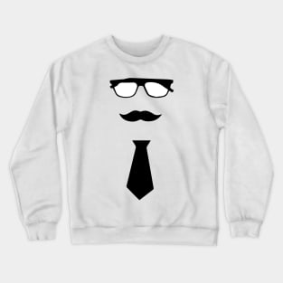 Dad glasses mustaches and tie Crewneck Sweatshirt